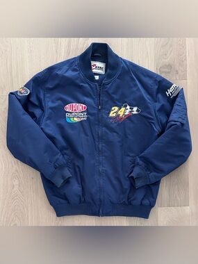 Vintage Chase Authentics NASCAR Jeff Gordon DuPont Racing Bomber Jacket